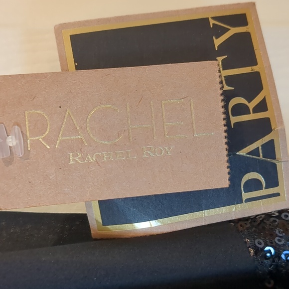 NWT Rachel Roy Black Sleeveless Party Dress Sequins Sparkles Small Size 4 - Picture 5 of 11